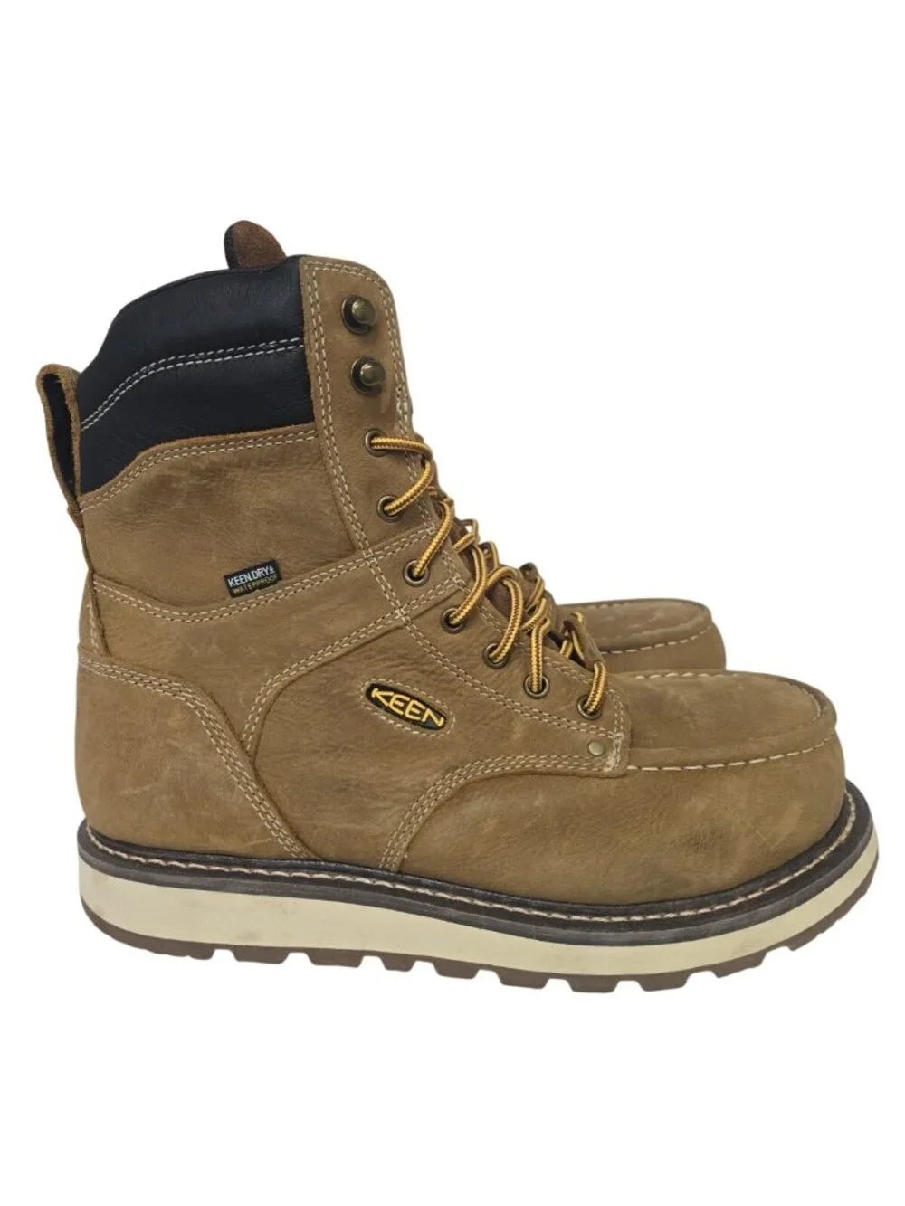 KEEN Men's 8 Inch Cincinnati Composite Toe Waterproof 1025690 Work Boot 10.5D